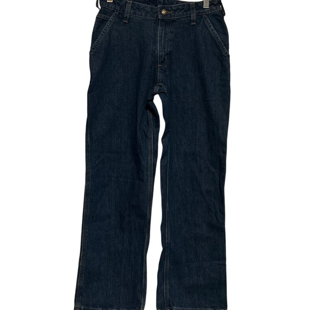 Carhartt For Women Midrise Washed‎ Denim Dungaree Jeans Size 2 x 28